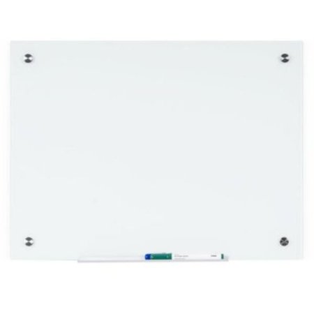 BI-SILQUE 18 x 24 in. Non-Magnetic MasterVision River Glass Dry-Erase Board GL044407